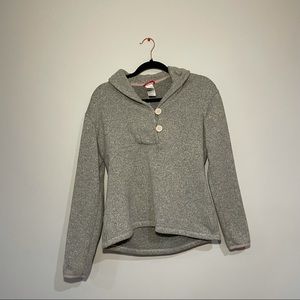 Women’s Gray Wool Button Northface Sweater (Size MED)